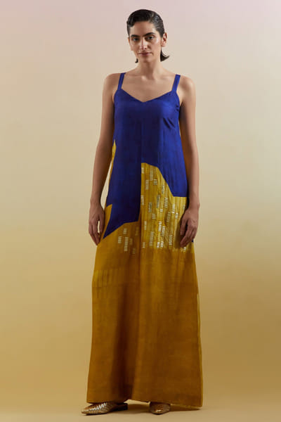 Clos Azure-amber geometric embellished jumpsuit CLOSJUL26D249593