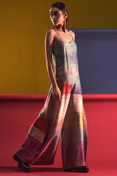Multicolour print jumpsuit