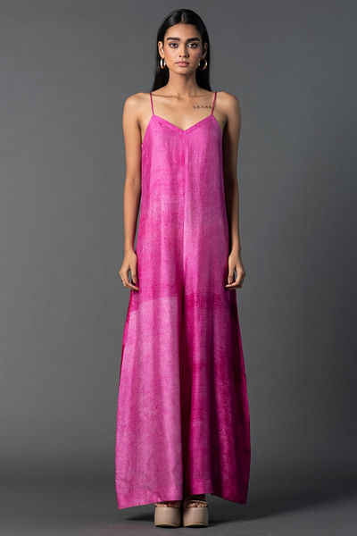 Pink printed jumpsuit