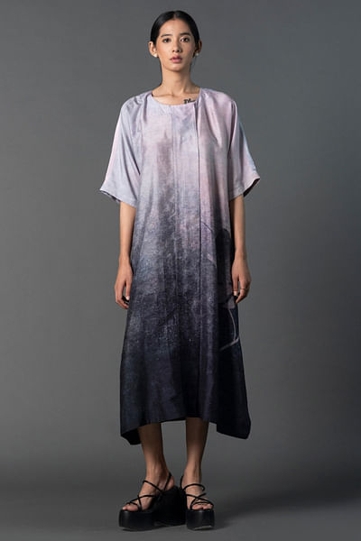 Grey ombre shade dress