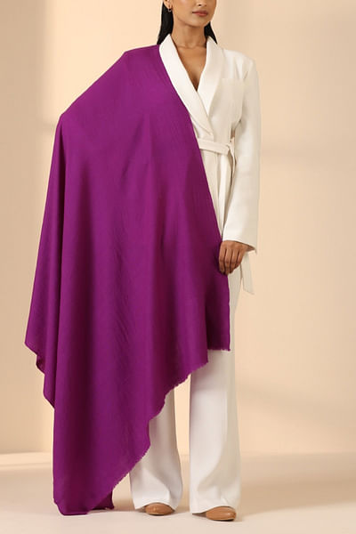 Purple pashmina shawl