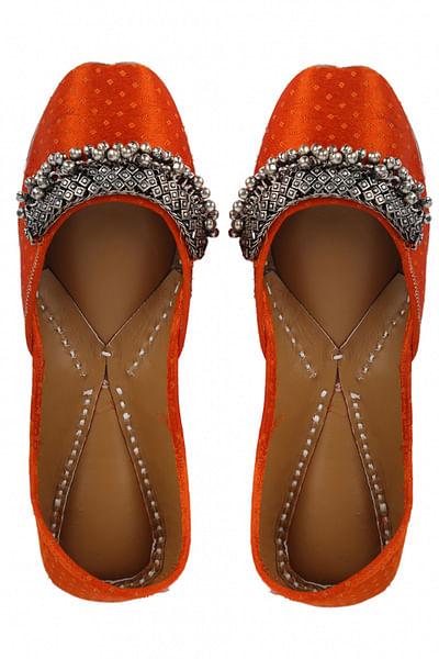 Orange Ghungroo Juttis