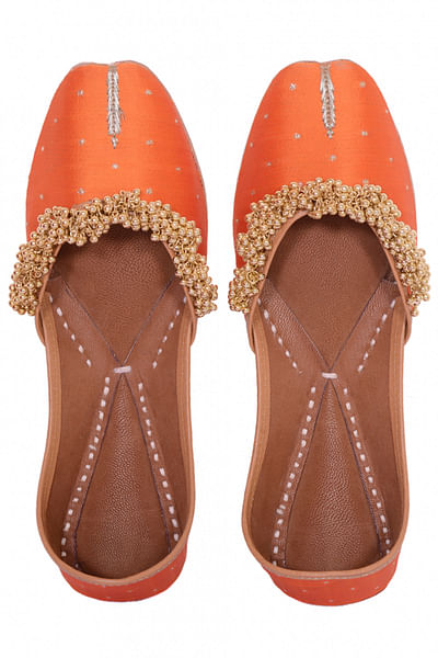 Orange Ghungroo Juttis