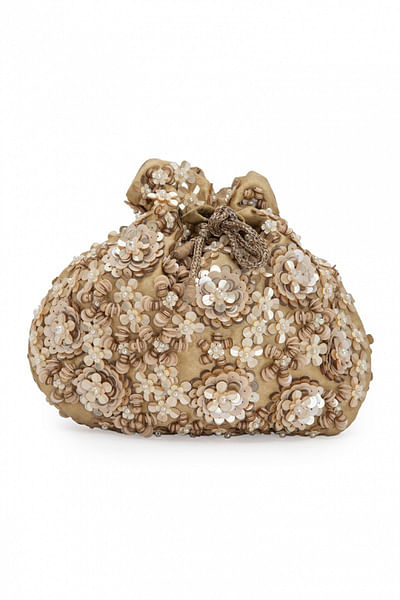 Gold embellished potli bag