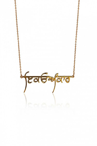 Ik Onkar Gurmukhi Necklace