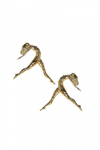Mini gold plated earrings