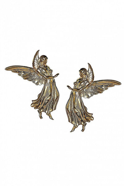 Gold plated spirit earrings
