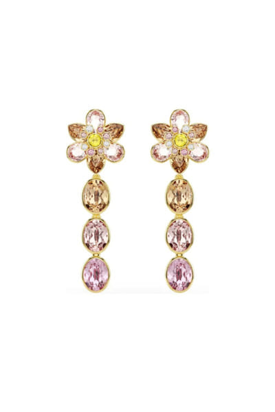 Esme Pink floral drop earrings ESMEAPR26D143410
