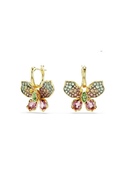 Esme Multicolour butterfly hoop earrings ESMEAPR26D143412