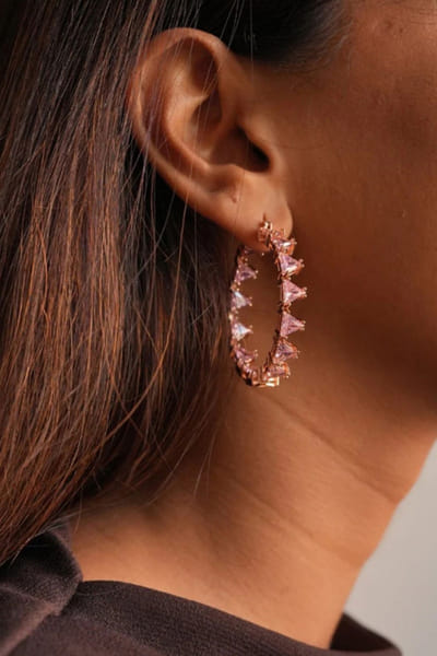 Esme Honey crystal drop earrings ESMEAPR26D143428