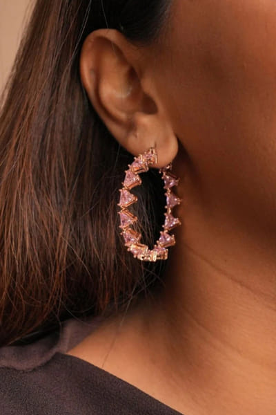 Esme Honey crystal drop earrings ESMEAPR26D143428