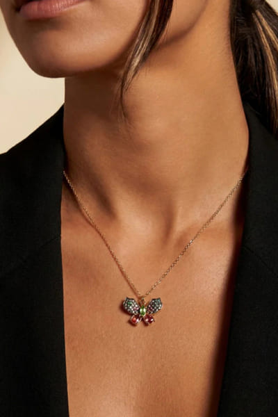 Esme Crystal tennis necklace ESMEAPR26D143437