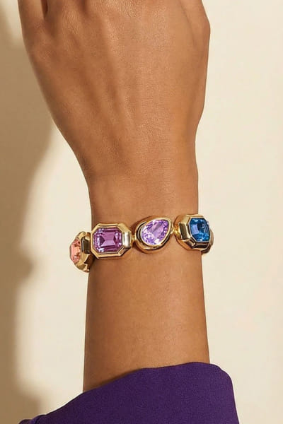 Esme Multicolor Swarovski crystal tennis bracelet ESMEJUL26D149759
