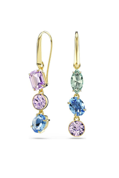 Esme Blue-purple Swarovski crystal drop earrings ESMEJUL26D149763