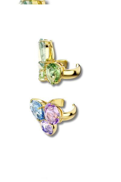 Esme Multicoloured Swarovski crystal ear cuffs ESMEJUL26D149765