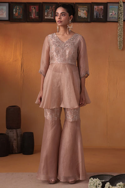 Rose embroidered co-ords