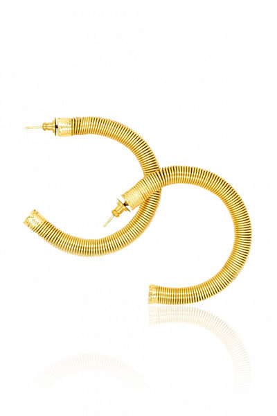 Gold plated coil hoops