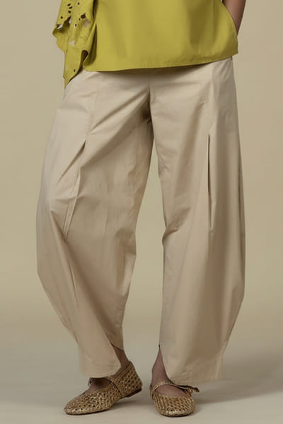 Sand barrel cotton pants