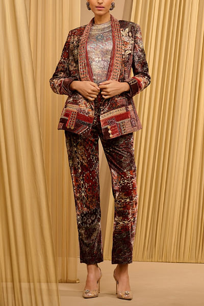 Brown printed co-ords