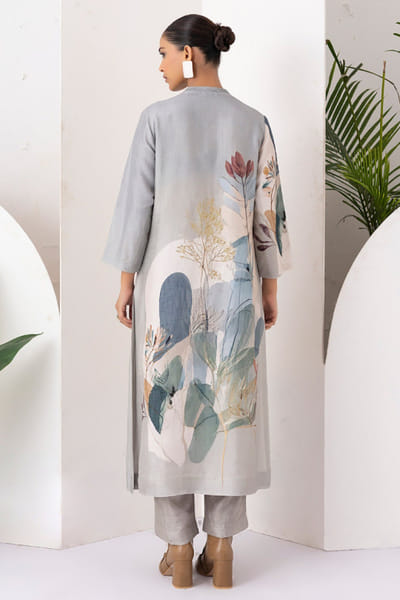 Haute Mess Grey printed tunic HAUTJUN26D147698