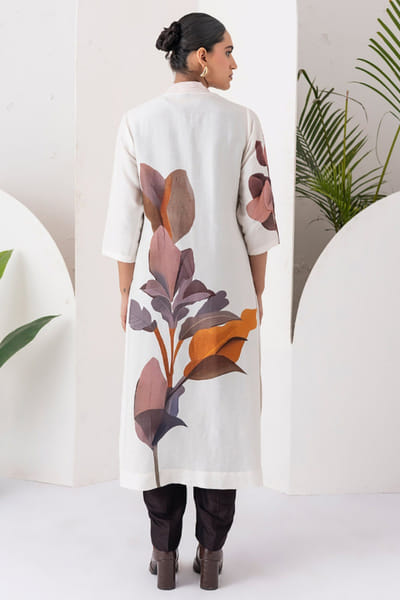 Haute Mess Ivory printed tunic dress HAUTJUN26D147695