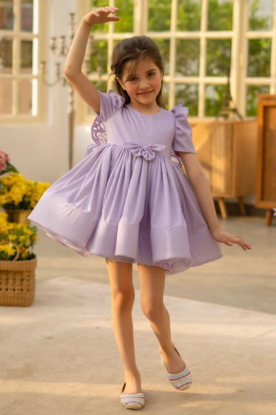 Lilac shimmer dress