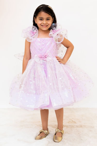 Lilac butterfly dress