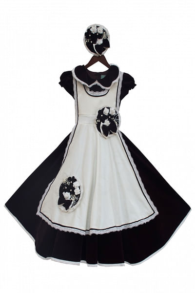 Black and white vintage gown