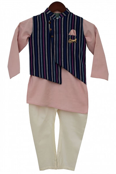 <p>Kurta, Nehru jacket and churidaar set</p>