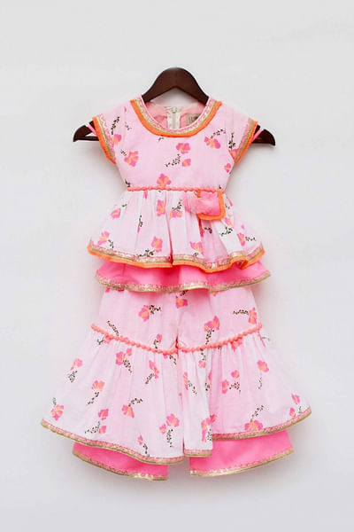 Printed kurti and sharara