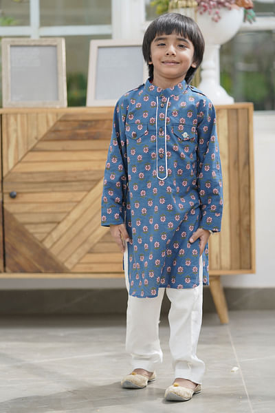 Cotton printed kurta and salwar