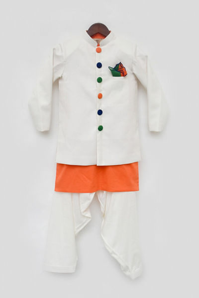 Orange kurta salwar set