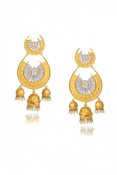 Multi-jhumki earrings
