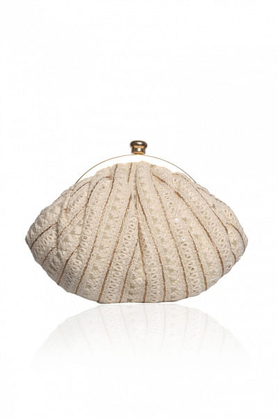 Off white embellished potli pouch
