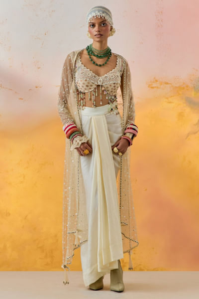 Mogra tribal embroidered bralette