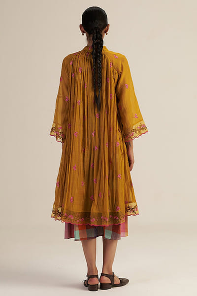 Gaach Multicolour embroidered jacket-dress set GAACJUL26D150898