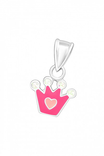 Pink crown pendant