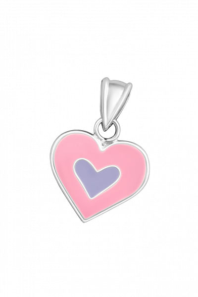 Pink heart shaped pendant