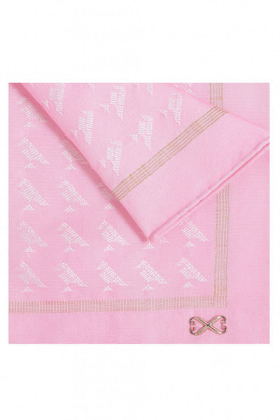 Subtle pink pocket square