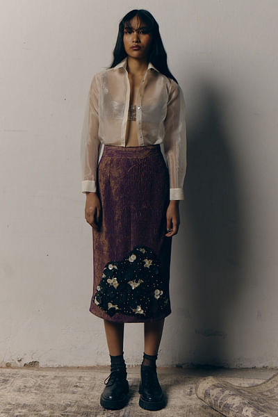 White organza shirt