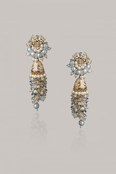 Gold plated jhumkas