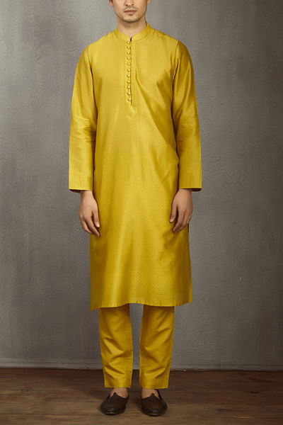 Yellow kurta and pants