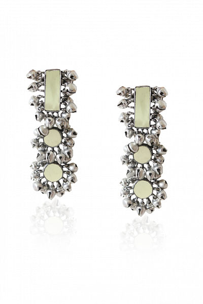 Silver chime earrings