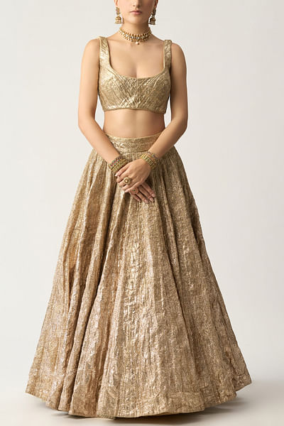 Silver lampi embellished lehenga set