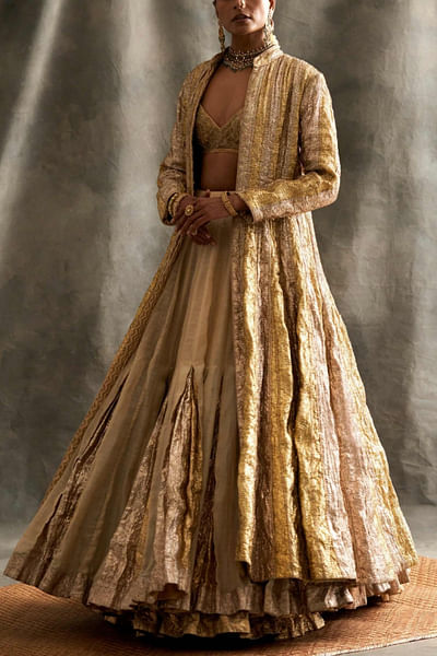 Gold and silver jacket set