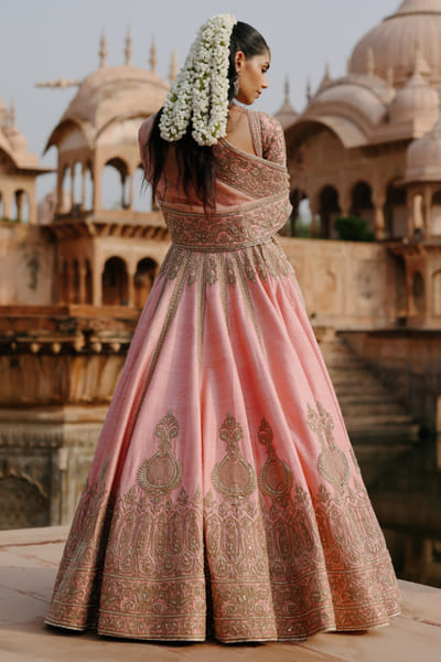 Sheetal Batra Light pink embroidered lehenga set SHEEAUG26D153081