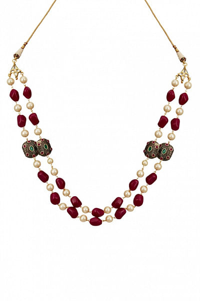 Antique bead groom necklace