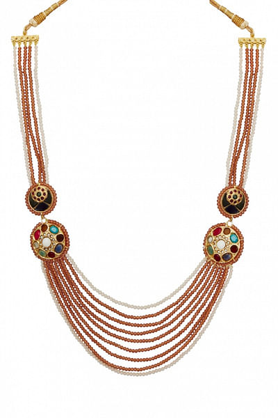 Navratna groom necklace