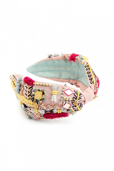 Pink embellished headband