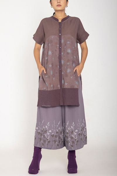 Raisin embroidered co-ords